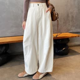 Spring Summer High Waist Cotton Women's Wide Leg Pants 2026 New Single Button Casual Loose Ankle Length Trousers Female