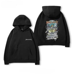 Hot 2026 MEGADETH TRIVIUM Rock Band Hoodie Men Fall/winter Heavy Metal Loose High Street Top