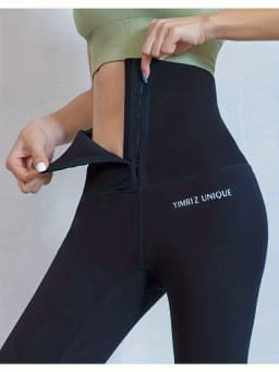 Women's Button-Down Yoga Pants High Waist Abdomen Control Hip Lifting Peach Butt Tight Shaping Shark Skin Sports Running Legging