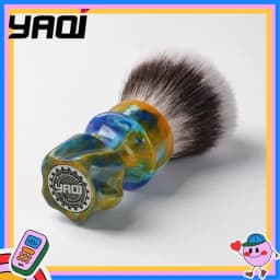 2026 YAQI Wet Shaving Brush Starry Night New 28MM Synthetic Hair Mens Shaving Brush
