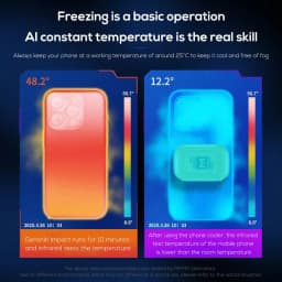 MEMO CX12 Mobile Phone PUBG Game Cooler Magnetic Semiconductor Ice Cooling Fan Radiator with Digital Display for IPhone Android