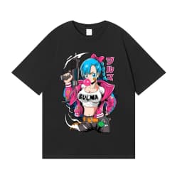 2026 New Dragon Ball Bulma Japanese Style Classic Tee High-quality Streetwear T-shirts Suitable for Both Men Women T-shirts
