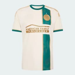 Atlanta United 2026 Away Jersey Men's Soccer Shirt American Family Insurance Sponsor Football Jersey Fan Cream Green Gold Kit
