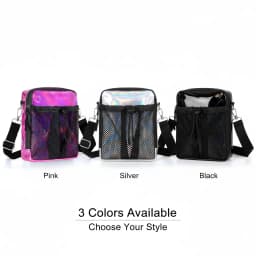 Waterproof Small Crossbody Bag Multi Pocket Shoulder Sling Bag Outdoor Travel Chest Bag with Mesh Pocket for Men Women