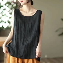 Plus Size Women's Summer Elegant Solid Color Women's Clothing Cotton Linen Breathable Comfortable Office Lady