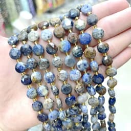 8MM Natural Stone Amethyst Tiger Eye Rose Quartz Gemstone Cut Beads DIY Jewelry Making Bracelet Necklace Accessories Wholesale