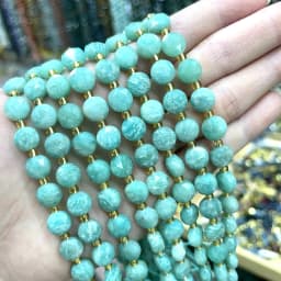 8MM Natural Stone Amethyst Tiger Eye Rose Quartz Gemstone Cut Beads DIY Jewelry Making Bracelet Necklace Accessories Wholesale