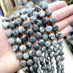 8MM Natural Stone Amethyst Tiger Eye Rose Quartz Gemstone Cut Beads DIY Jewelry Making Bracelet Necklace Accessories Wholesale