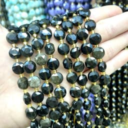 8MM Natural Stone Amethyst Tiger Eye Rose Quartz Gemstone Cut Beads DIY Jewelry Making Bracelet Necklace Accessories Wholesale