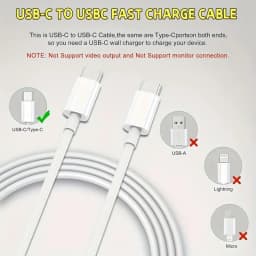 10pcs USB C to USB C Fast Charge Cable | Type-C Data Cable for Samsung for Galaxy S22/S21/S20 Ultra, Note 20/10, for samsung