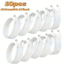 10pcs USB C to USB C Fast Charge Cable | Type-C Data Cable for Samsung for Galaxy S22/S21/S20 Ultra, Note 20/10, for samsung