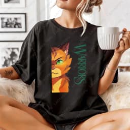 Warrior Cats Art Print Unisex Cotton T Shirt Fashion Casual Summer Top For Men Womenasual Crew Neck Short Sleeve Cotton
