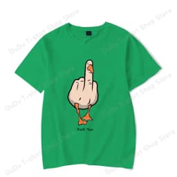 New Funny Duck You Printed T-shirts Fashion Women Men Short Sleeve Cool Summer Casual Tops Female Shirt Tees