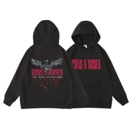 Guns N' Roses Men's Winter/autumn Pullover Hooded Sweatshirt for Men - Rock Music Roses Band