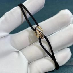 925 Silver Three Ring Tricolor Cross Couple Bracelet. A Holiday Gift with Adjustable Colors and Sizes. Never Fade. Non Allergic