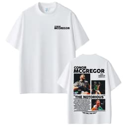 Conor Mcgregor The Notorious Merch T Shirts Men's Clothes Harajuku Cool High Street T-shirts 100% Cotton Loose Oversized T Shirt