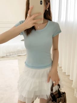 2026 Summer New Slim Fit Solid Color Casual Top Korean Style Simple Cotton Short Sleeve Tees Women T-Shirt Y2K Clothes