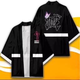 Japanese Anime Character Printed Kimono Cardigan Men Women Summer Butterfly Kochou Shinobu Printed Japanese Traditional Costume