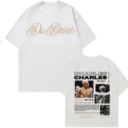 Charles Oliveira Do Bronx Print T-shirts Men Women Fashion Vintage Classic T Shirt High Quality Cotton Casual T-shirt Streetwear