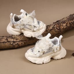 Spring 2026 Toddler Girls Sport Shoes Bling Soft Sole Breathable Outdoor Tennis Fashion Kids Sneakers Children Shoes