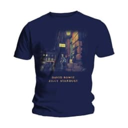 David Bowie Classic Rock Cool Portrait Theme Soft Cotton T-Shirt Breathable 100% Cotton Casual Streetwear Top
