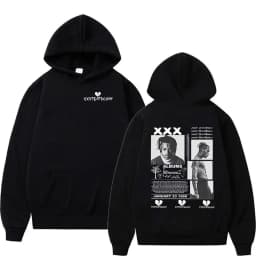 Rapper XXXTentacion Tour 2026 Graphic Hoodie Men's Hip Hop Gothic Pullover Sweatshirt Man Long Sleeve Vintage Hooded Streetwear