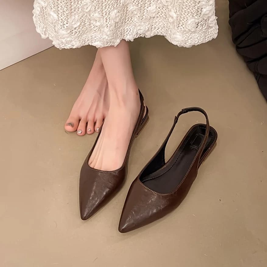 Summer New Fashion Outdoor Versatile Pointed Toe Low Heel Single Shoes Women's Footwear Stylish All-Season Low Pumps