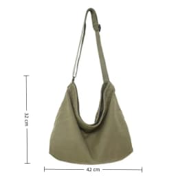 Retro Canvas Shoulder Bag Large Capacity Multi-purpose Messenger Bag Travel Tote Bag Woman Men