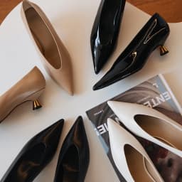 Designer Patent Leather Pointed Toe Women Pumps Shoes Fashion Shallow Slip Spring Autumn Dancing Party Low Heel Shoes