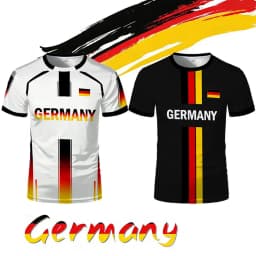 Germany National Flag Map T-Shirt Men Women 3D Print Breathable Outdoor Sports Football Jersey Tee Casual Streetwear O-neck Tops