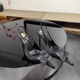 2026 Spring and Summer New Pointed Flower Stiletto Sandals Women's Back Trip Sexy Fashion Trend High Heels