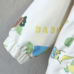Spring Autumn New Baby Boys Jackets Cartoon Print Dinosaur Casual Hooded Jacket For 1-6 Years Kids Children Windbreak Coat