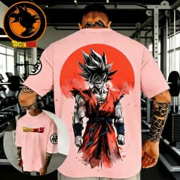 Dragon Ball Anime Cotton T-shirt 2026 Summer New Goku Printed Men's and Women's Harajuku Versatile Casual Short Sleeve Top