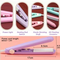 2026 Fast Shipping Compact Mini Hair Crimper Wave Curling Iron Ceramic Hair Waver for Women Short Hair Bangs Hair Styling Tools