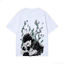 Rock Lee Naruto Back Art Cotton Tee High-quality Streetwear Is Suitable for Both Men's and Women's 2026 New Summer