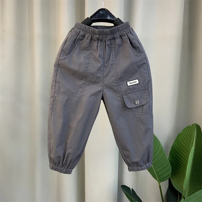 2-10 Years Spring Summer Boys Pants Comfortable And Loose Style Sport Overalls Cargo Trousers For Kids Children Present