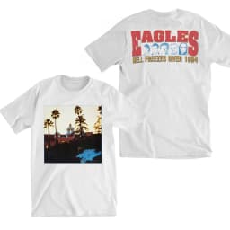 1994 Eagles Hotel California Hotel Commemorative Edition Casual T-Shirt Luxury Band Brand for Men and Women Top 2026 New
