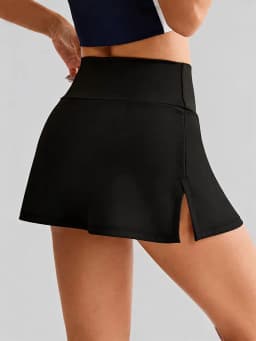 High Waist Split Sports Skort Fashion Running Training Tennis Skirt Yoga Fitness Quick Dry Anti See Through Skirt For Workout