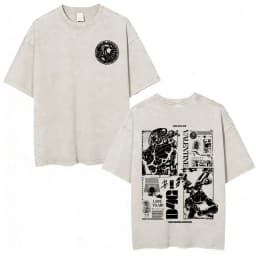 Anime Jojo Bizarre Adventure Dio Brando The World Vintage Acid Washed T Shirts Men Women Cotton Casual Short Sleeves T-shirts