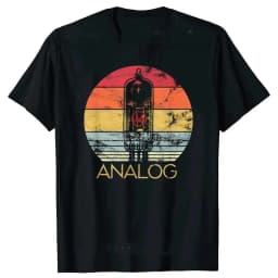 S-5XL Meter Music Sound DJ Retro Vintage Classic T Shirt Men Casual Short Sleeve Tees Tops Harajuku Analog Audio Mens Clothing