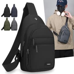 Large Capacity Men's Chest Bag – Waterproof & Durable Crossbody Sling for Outdoor Sports & Everyday Carry