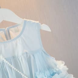 Girls' Dress Summer Blue New Style Fashionable Little Girl Princess Dress Summer Children's Dress Baby Vest Dress