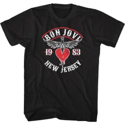 Metal Bon Jovi Rock Band Casual T-Shirt Men's and Women's Luxury Band Brand Top 2026 New Band