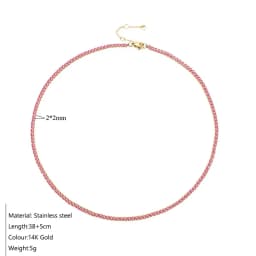 ZHENL 38CM Ladies Fashion Luxury Necklace Multiple Styles Birthstone Necklace Suitable for Commuter and Gift