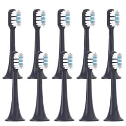 10pcs For Xiaomi Mijia T302 Replacement Brush Heads Sonic Electric Toothbrush Heads Protect Soft DuPont Suitable Nozzles