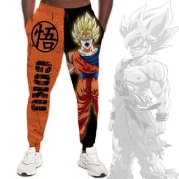 #Dragon Ball Z Wukong # Printed Anime Periphery Casual Loose Quick Drying Men and Women's Summer New Sanitary Pants 3D