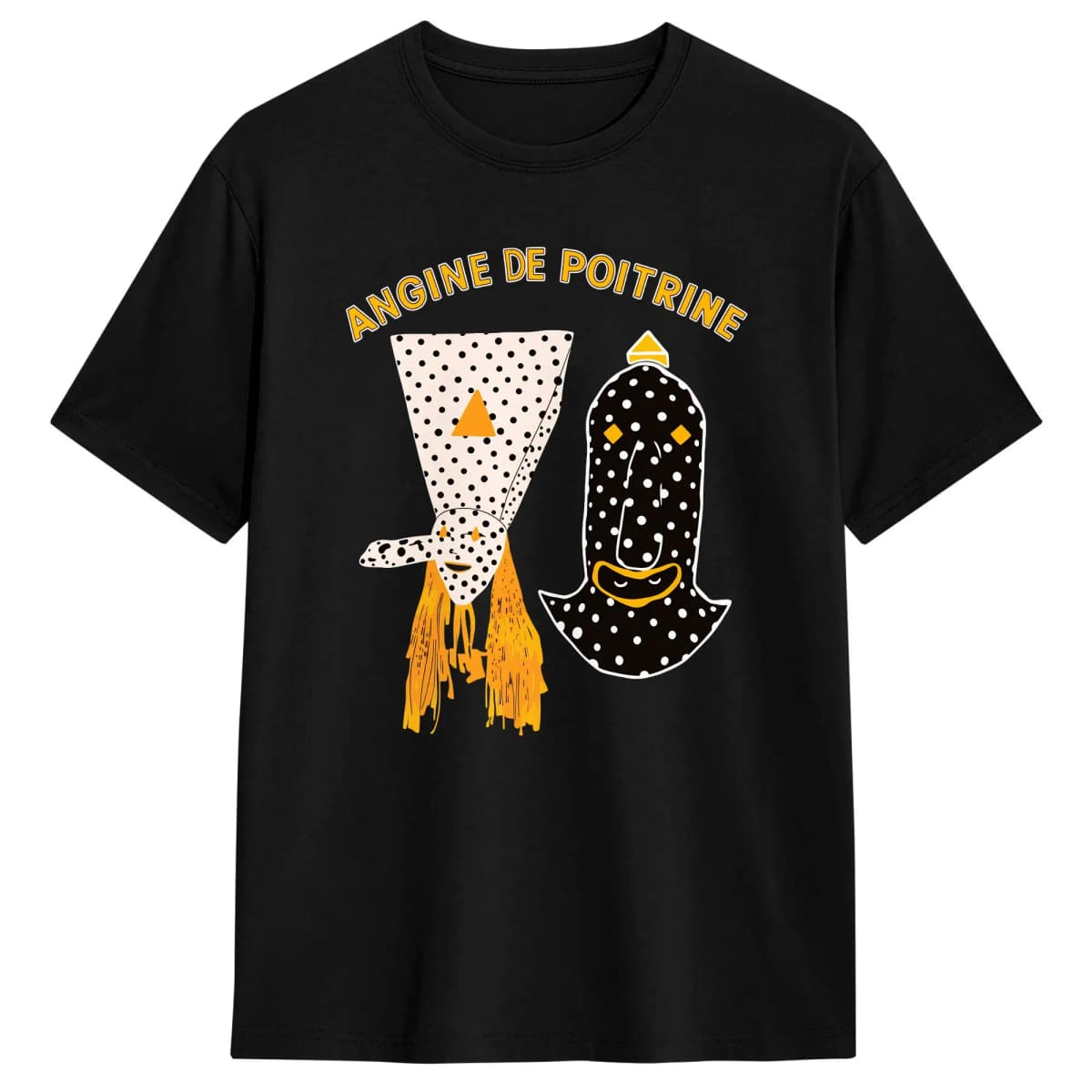 Angine De Poitrine Music T-Shirt Beach Streetwear T Shirts Cotton Popular Tee Shirt For Man Custom Logo Clothing