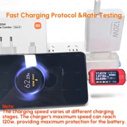 Xiaomi 120W Charger Original Turbo EU Wall Adapter Cargador Hypercharge Mi 17 15 13 Redmi Note 14 POCO F7 X8 Pro TypeC Cable