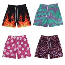 2026 NEW Summer Mesh Basketball Shorts Men sweatpants Quick Drying Loose Sports Shorts Casual Trendy Running Beach Shorts