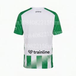 2026/27Men Green White Striped Soccer Jersey Short Sleeve Quick Dry Football Shirt Breathable Sports Shirt Team Training Uniform